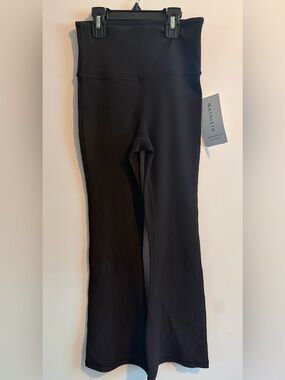Athleta Elation Rib Cropped Flare Leggings - Black Size XS NWT